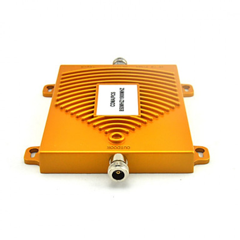 Mini CDMA 850MHz PCS 1900MHz Mobile Phone Signal Booster Dual Band Signal Repeater with Ceiling / Log Periodic Antenna