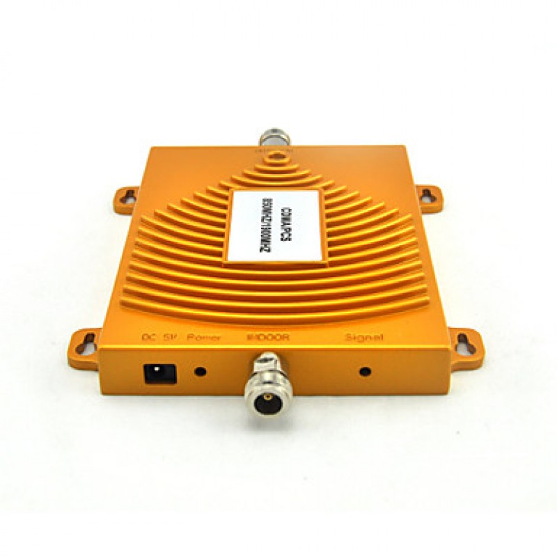 Mini CDMA 850MHz PCS 1900MHz Mobile Phone Signal Booster Dual Band Signal Repeater with Ceiling / Log Periodic Antenna