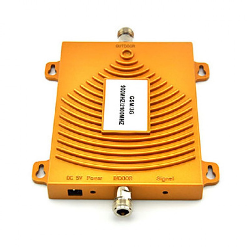 GSM 900Mhz + 3G W-CDMA 2100MHz Dual Band Mini Signal Booster , 2G 3G GSM Mobile Phone Signal Booster With Antenna