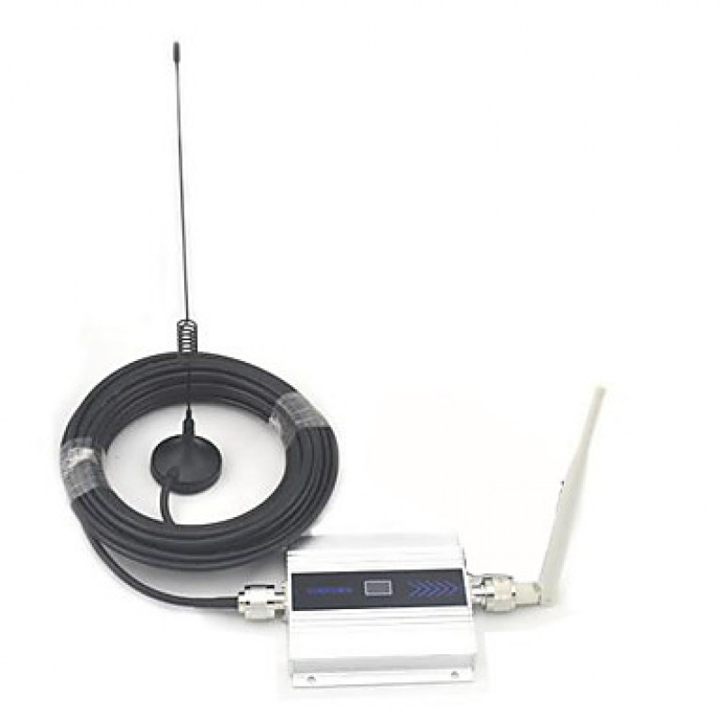 LCD Display Mini GSM 900MHz Mobile Phone Signal Booster , GSM Signal Repeater +Antenna with 10m Cable 