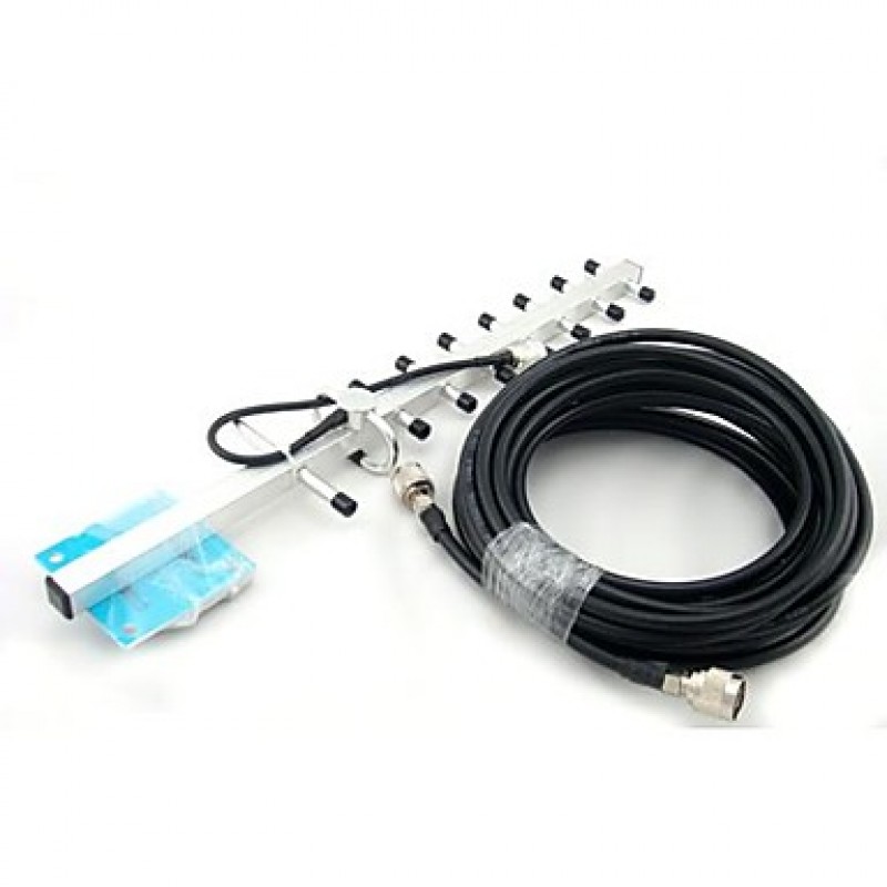 Mini W-CDMA 2100MHz Mobile Phone 3G Signal Booster , W-CDMA 3G Signal Repeater + Omni Antenna + Yagi Antenna With 10m Cable